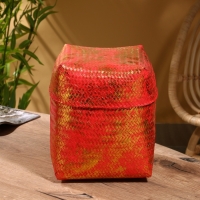 Корзинка плетеная "Голден" 25х25х30 см, розовый