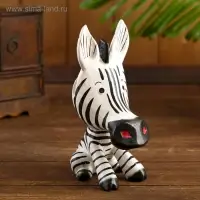 Сувенир дерево "Маленькая зебра" подставка под очки 20х14х7 см