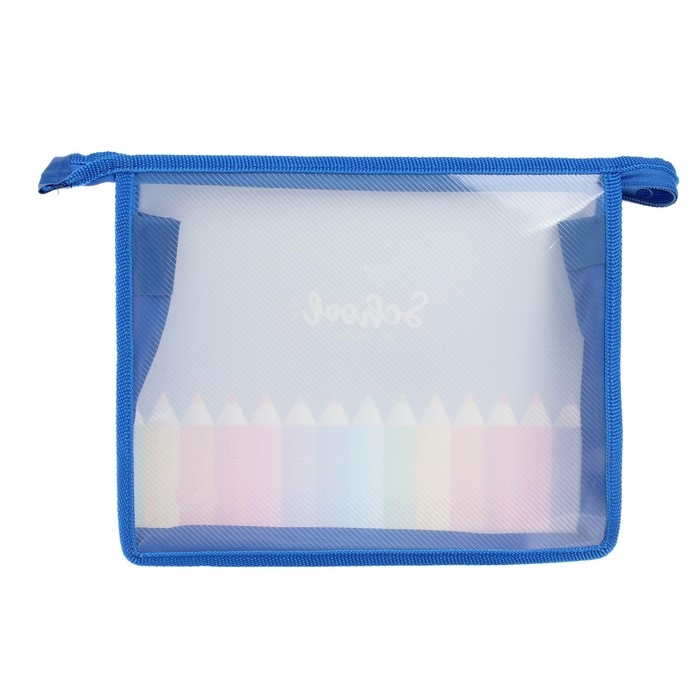 Папка для тетрадей А5, 230 х 190 х 50 мм, молния сверху, пластиковая, Calligrata "Карандаши"