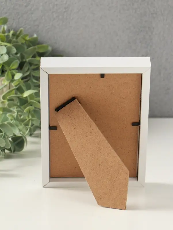 Фоторамка МДФ на 1 фото 10х15 см "Белая классика" 2,5х13х18 см