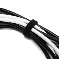 Лента-липучка для проводов 1000&times;10&times;1.5 мм ТУНДРА, чёрная, 1 шт.