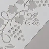 Трафарет бордюрный пластик "Виноград" 10х30 см