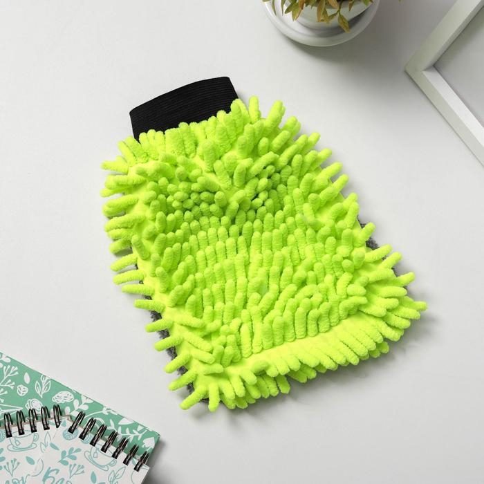 Варежка для деликатной уборки Raccoon, 22&times;15 см, 47 гр, микрофибра букли двухсторонняя