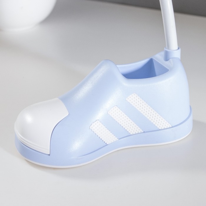 Лампа настольная "Бутса" LED 1 режим 2Вт USB органайзер фиолетовый 11х6,5х24 см RISALUX