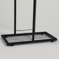 Подставка для цветов Greengo, 4 полки, 43 &times; 22 &times; 82 см, напольная, металл, чёрная