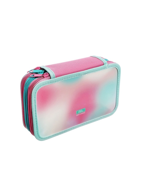 Пенал 3 секции, 125 х 205 х 55 мм, Calligrata 30П26/3 "Кот Корея", ламинированный картон