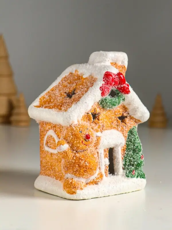 Сувенир керамика свет "Пряничка у домика" МИКС 8,5х6х11,5 см