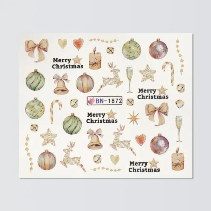 Слайдеры для ногтей &laquo;Праздник&raquo;, разноцветные