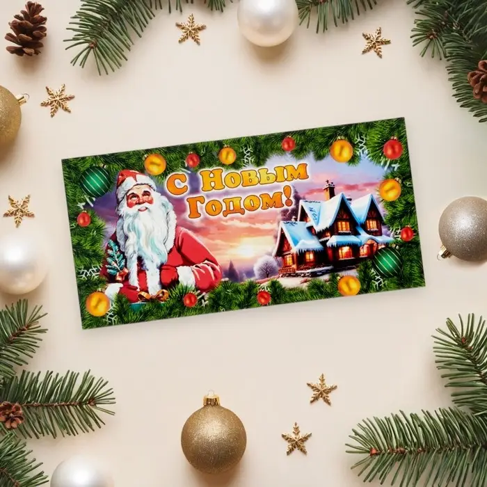 Конверт для денег &laquo;С Новым Годом!&raquo;, 16&times;8 см