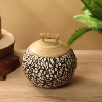 Банка для сыпучих продуктов 13х13х11 см, бамбук