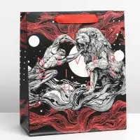 Пакет подарочный ламинированный, упаковка, &laquo;Геркулес&raquo;, ML 23 х 27 х 11.5 см