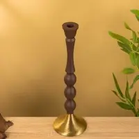 Подсвечник на 1 свечу "Шоколад" 10,5х10,5х34,5 см