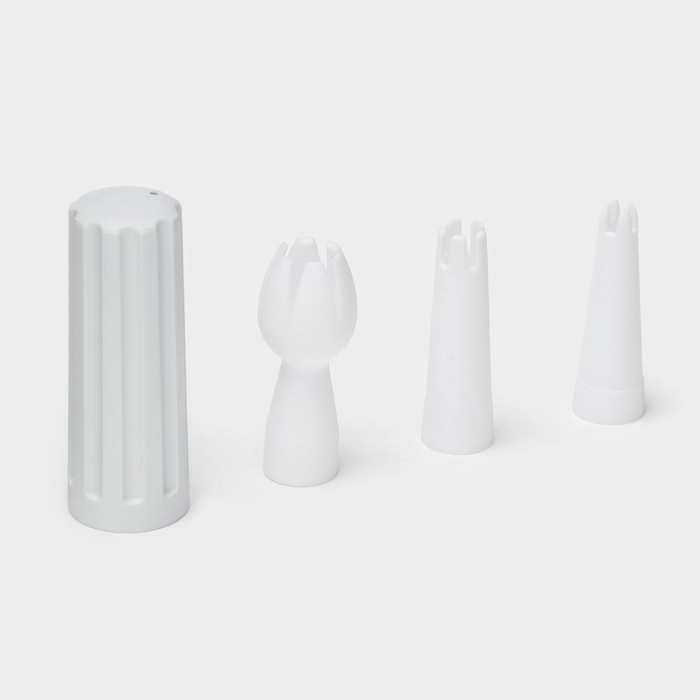 Кремер - сифон для взбивания сливок KONFINETTA, 1 л, 3 насадки, алюминий, серебристый