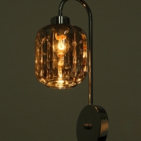 Бра &laquo;Лестер&raquo; 1х40Вт Е27 серебро 13х17,5х42см