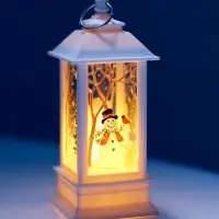 Набор светодиодных фигур, 3 шт, "Яркие фонари", 13х5.5х5.5 см, от бат.3хAG13, Т/БЕЛЫЙ