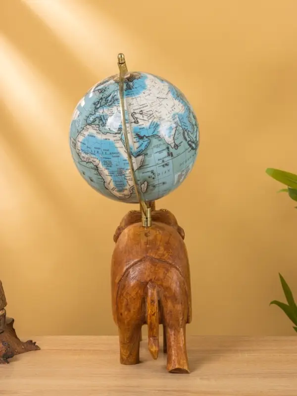 Глобус сувенирный, 25&times;16&times;36 см, подставка дерево