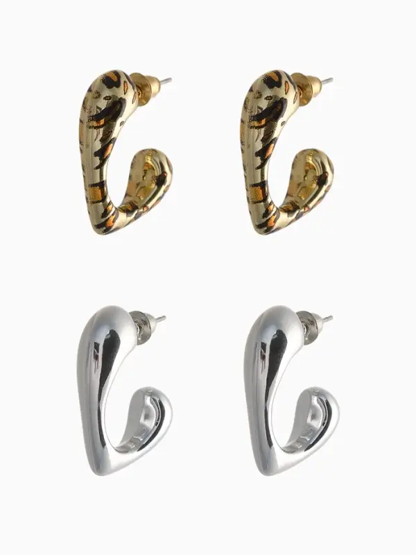 Набор серьги 4 пары &laquo;Сердце&raquo; бусины, цветной