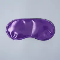 Маска для сна, сатиновая, резинка одинарная, 19&times;8.5 см, фиолетовая