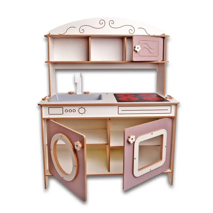 Кухня игровая детская &laquo;Аделина&raquo;, цвет бело-пудровый