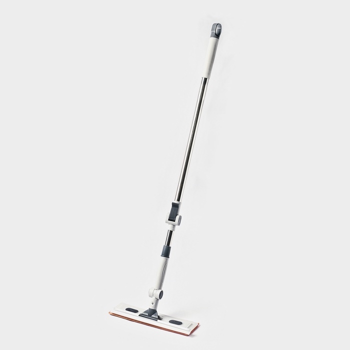 Оконная швабра с креплением на липучке 30х8 см, длина 103-145 см, 2 насадки, 45+180 поворот   107959