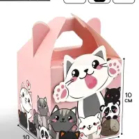 Подарочная коробка, упаковка &laquo;Котята&raquo; 10&times;10&times;10 см