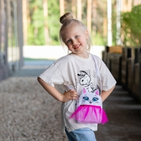 Сумка детская для девочки с фатином "Кошечка"