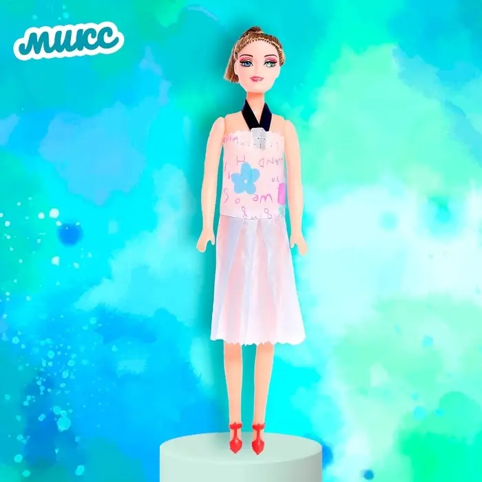 Кукла-модель &laquo;Оленька&raquo; в вечернем платье, МИКС