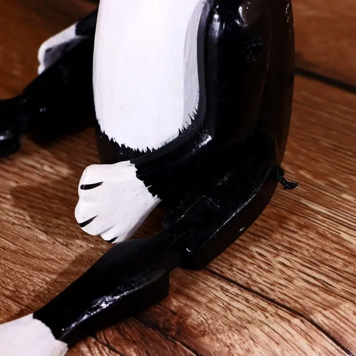 Сувенир "Кот" висячие лапки, дерево 25 см