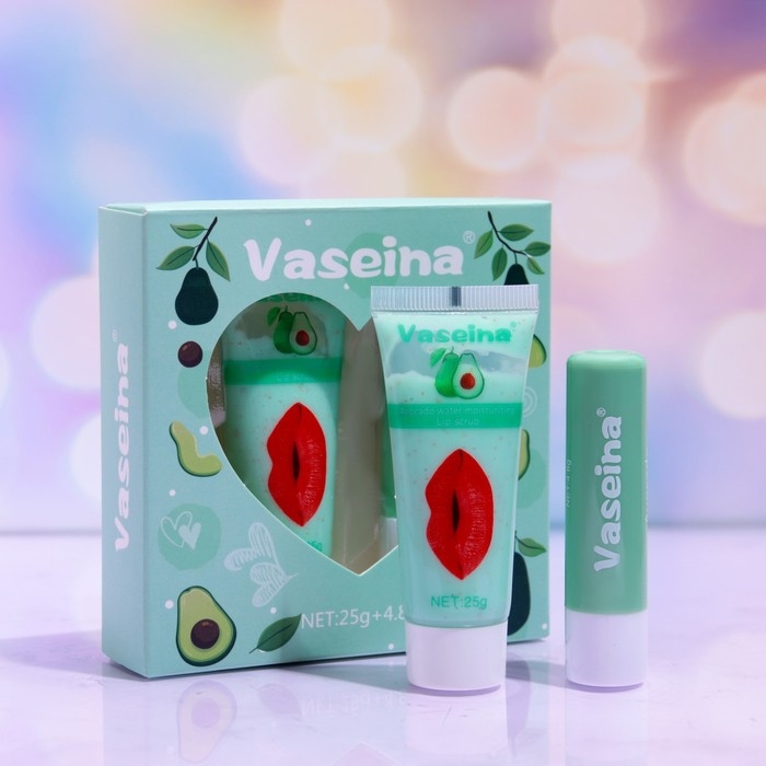 Набор для губ &laquo;Авокадо&raquo; : бальзам и скраб