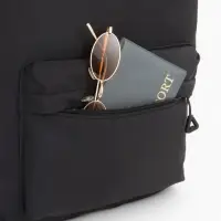 Рюкзак, 28*11*40, отд на молнии, 2 н/к на молнии, 2 б/к, черный