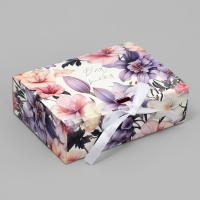 Коробка подарочная складная, упаковка, &laquo;Для тебя&raquo;, 16.5 х 12.5 х 5 см