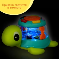 Музыкальная игрушка &laquo;Весёлая черепаха&raquo;, звук, свет