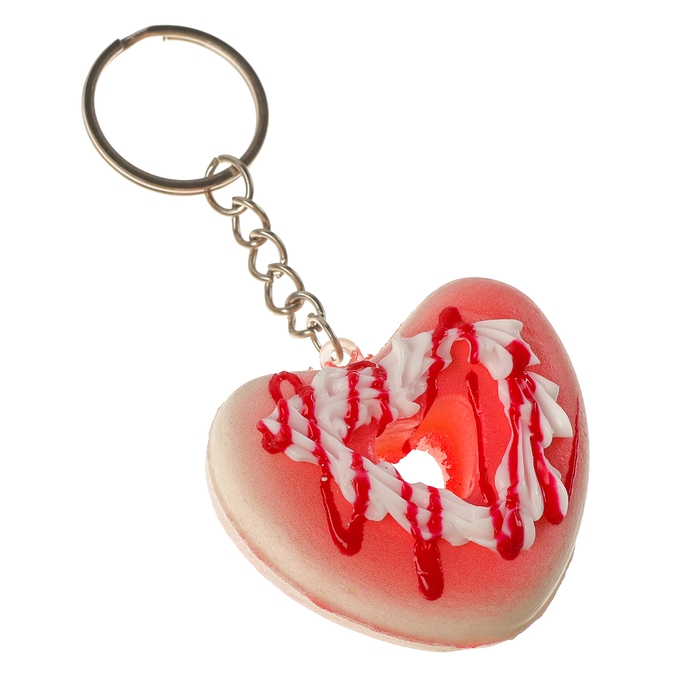 Мялка-сквиш &laquo;Сердечко&raquo;, на брелоке, цвета МИКС