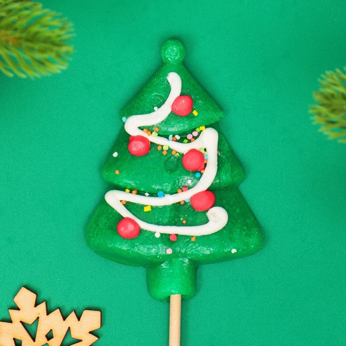 Новый год. Леденцовая карамель на палочке "Новогодний микс", 40 г