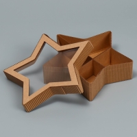 Коробка подарочная, кондитерская упаковка &laquo;Звезда&raquo;, 23 х 13 х 5 см