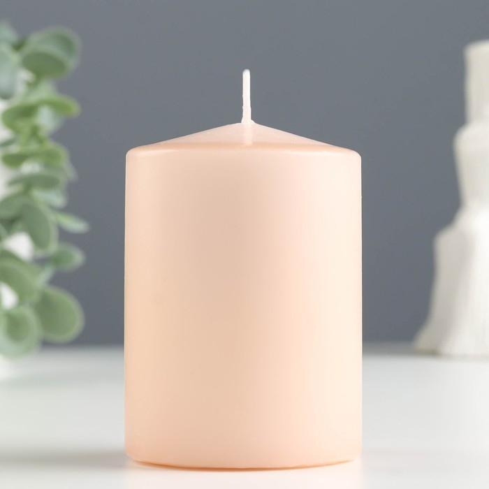 Свеча - цилиндр ароматическая "Корица", 5,6х8 см