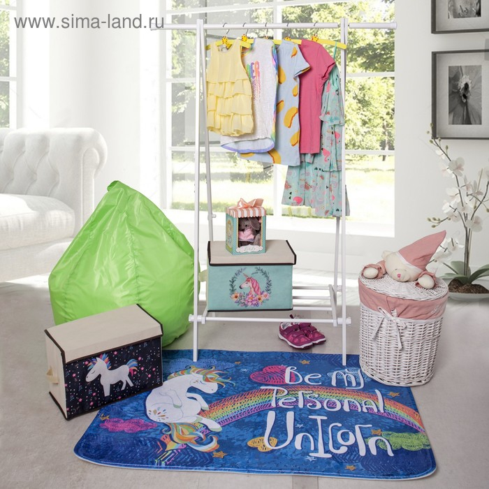 Короб стеллажный для хранения с крышкой &laquo;Единорог&raquo;, 39&times;25&times;25 см