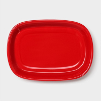 Маслёнка Доляна &laquo;Гранат&raquo;, 17,2&times;12,4&times;8,5 см, цвет красный и белый