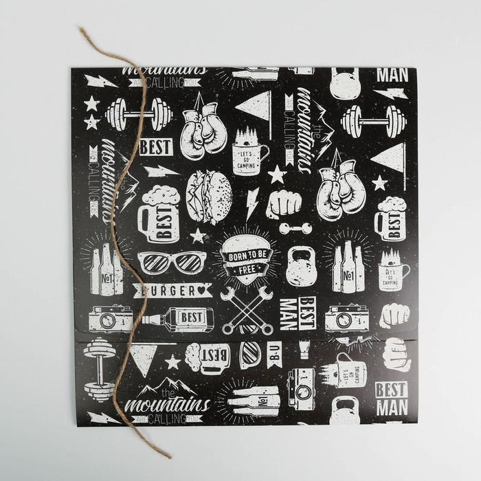 Коробка подарочная складная, упаковка, &laquo;Мужская&raquo;, 31 х 24.5 х 8 см