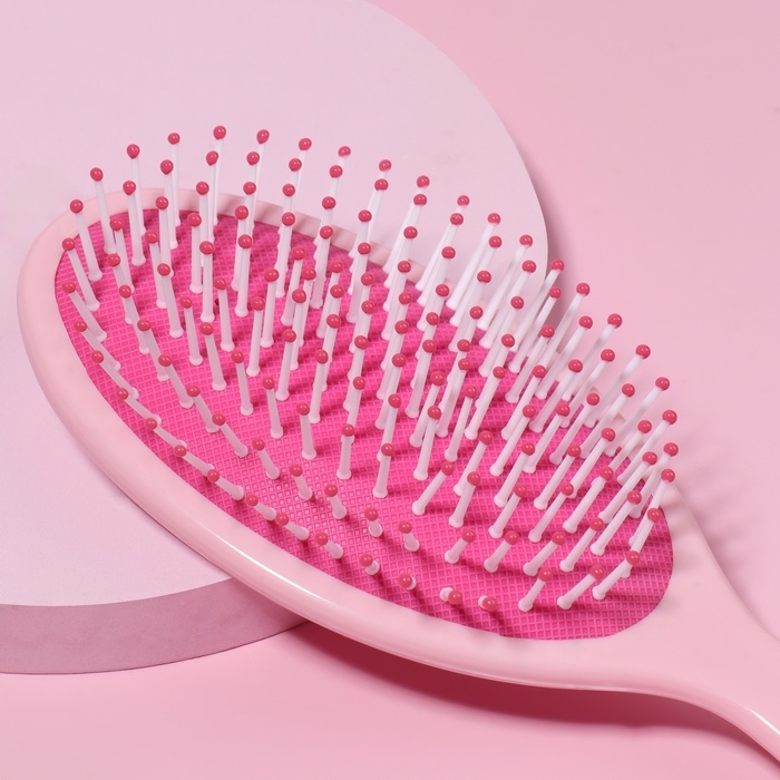 Расчёска массажная, 7 &times; 22 см, цвет МИКС