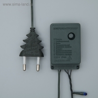 Гирлянда &laquo;Нить&raquo; 3.5 м, IP20, тёмная нить, 50 ламп, свечение мульти, 8 режимов, 220 В