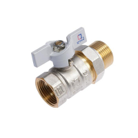 Кран шаровой "СТМ" СТАНДАРТ, с американкой 1", бабочка