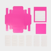 Коробка для конфет, кондитерская упаковка, 16 ячеек, &laquo;Фуксия&raquo; 17.7 х 17.7 х 3.8 см