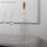 Гирлянда &laquo;Нить&raquo; 1 м роса с пробкой, IP20, серебристая нить, 10 LED, батарейка LR44х3 (в комплекте), свечение фиолетовое