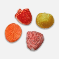 Минеральный камень "Пижон" для грызунов, фрукты, набор из 4 шт, 18 г