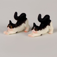 Миниатюра кукольная &laquo;Разноцветный котик&raquo;, набор 2 шт., размер 1 шт. &mdash; 1,5 &times; 3,5 &times; 2,5 см