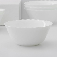 Набор салатников Luminarc Trianon, d=18 см, стеклокерамика, 6 шт, цвет белый