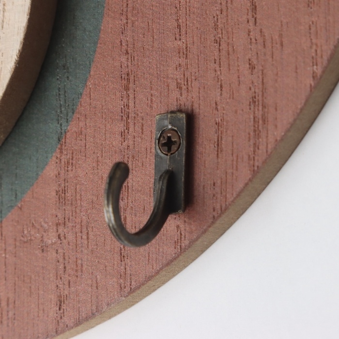 Крючки декоративные дерево "Абстракция. Половина круга и круг" 1,5х19х23,5 см