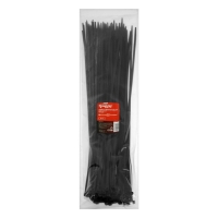 Хомут нейлоновый ТУНДРА krep для стяжки, 4.8х450 мм, черный, в упаковке 100 шт.