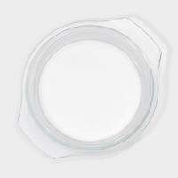 Набор кастрюль из жаропрочного стекла для запекания Доляна &laquo;Гратен&raquo;, 2 предмета: 700/1500 мл, d=14,5/11 см, с крышками, толщина 4 мм